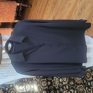 🍁🍂🍁  Notations woman 2X 3X black long sleeve dress shirt